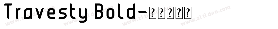 Travesty Bold字体转换